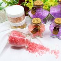 Dewdrop Dream - Sales y Bombas de Baño Aromáticas MIRYE al por Mayor, Botellas en Forma de Estrella/Corazón, Sal del Himalaya con Aroma a Lavanda/Rosa