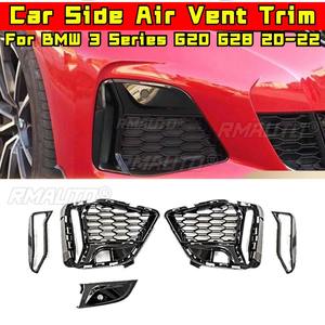 Accessoires de séparation d'air pour pare-chocs latéral de voiture, pour BMW Série 3 G20 G28 2020-2022, garniture de sortie d'air pour pare-chocs arrière - Product Image 2