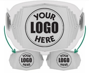 เข็มขัดแชมป์มวยปล้ำโครเมี่ยมสายหนังแท้สำหรับ aikido taekwondo Jiu-Jitsu Jitsu judo judo - Product Image 1