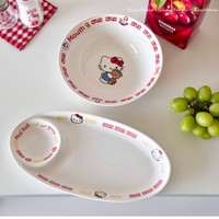 Bol à soupe/ramen en céramique style dessin animé chat mignon, compatible micro-ondes, design inspiré d'Instagram, grande taille