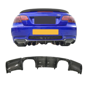 V estilo fábrica personalizar coche fibra de carbono parachoques trasero labio difusor para BMW M3 E90 E92 E93 2005-2012 - Product Image 1