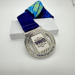 Medallas de acabado de carreras deportivas de metal personalizadas 2D 3D personalizadas placas de trofeos TARAZ Medic de boxeo de resistencia - Product Image 1