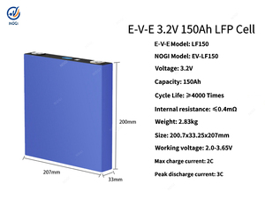 Batterie rechargeable EV E LF150 150Ah LiFePO4 3.2V haute puissance, décharge de crête 3C, 4000 cycles, système de stockage d'énergie pour véhicules électriques - Product Image 2