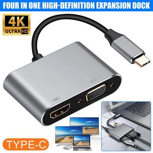 4K 60Hz TV Docking Casting a proyector de pantalla grande HDTV USB 3,0 Adaptador 4 en 1 USB C Hub para Nintendo Switch TV Dock Station - Product Image 4