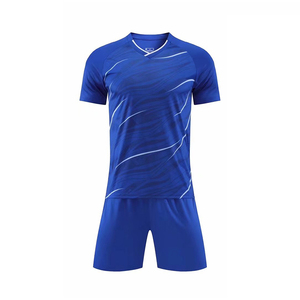 Toptan özel ucuz yetişkinler için futbol üniformaları 100% Polyester futbol formaları nefes futbol forması setleri erkekler - Product Image 5