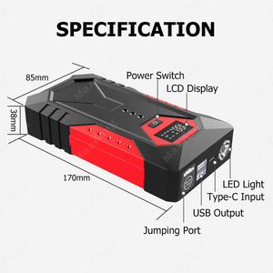 Xách tay 18800mAh xe nhảy khởi động 600A đỉnh cho động cơ bắt đầu USB sạc & LED ánh sáng - Product Image 4