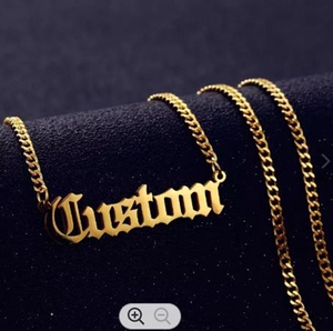 Custom Name Neutral Fashion Wholesale <strong>Cheap</strong> High Quality Hot Selling Stainless Steel <strong>Necklace</strong> - Product Image 1