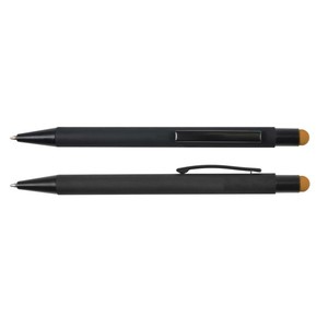 Hot-Selling Stylus Screen Press Metal Ballpoint Pen Spot Wholesale Black Rubber Aluminum Rod Printed Logo Advertising for Phone - Product Image 6