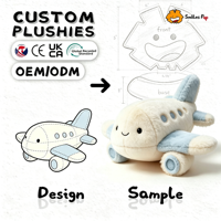 Faible MOQ, Vente Chaude, Peluche Avion Personnalisée de Haute Qualité, Design Professionnel, Mascotte Personnalisée, Articles Promotionnels, Grossiste