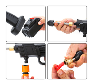 Lavadora <span class=keywords><strong>de</strong></span> Autos Portátil Negra, Pistola <span class=keywords><strong>de</strong></span> Limpieza a Chorro con Batería <span class=keywords><strong>de</strong></span> Litio, Potente Lavadora <span class=keywords><strong>de</strong></span> Alta Presión para Bicicletas y Autos - Product Image 3