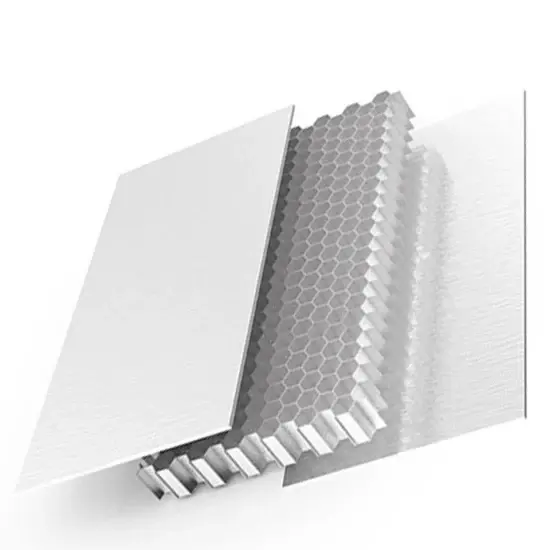 सजावट के लिए समग्र एल्यूमीनियम हनीकॉम्ब पैनल 4x8 इंच सफेद पैनल सामग्री