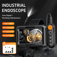 ANESOK G50 Endoscopio Industrial Portátil, Cámara Boroscópica Flexible Impermeable IP67 de 1080p, Endoscopio Digital de 8.5mm, Cámara Analógica