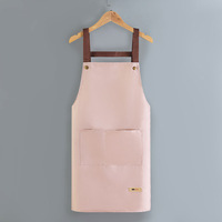 Tablier sans manches à bavette jetable personnalisable en PVC avec logo revêtement personnalisé bon marché en plastique respirant