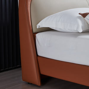 <span class=keywords><strong>Serie</strong></span> de Muebles para Dormitorio Diseñados para Pedidos al por Mayor Distribución Internacional Venta al por Mayor Cama Tapizada en Cuero - Product Image 4