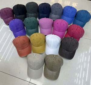 Gorra de Béisbol de Algodón Desgastado con Logotipo de Marca Bordado Personalizado, Gorras Deportivas con Logotipo Personalizado - Product Image 1