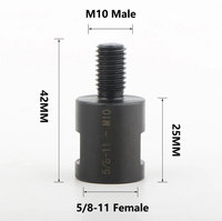 Adaptador para Amoladora Angular, Broca para Abrir Agujeros, Varilla de Conversión de M10 a M14 a Rosca Americana 5/8-11