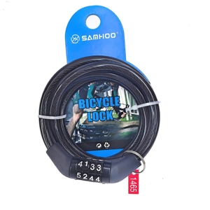 Samhoo Nouveauté : Cadenas à combinaison en acier et fer pour vélo, scooter, vélo électrique, moto, <span class=keywords><strong>antivol</strong></span>, avec mot de passe, chaîne - Product Image 1