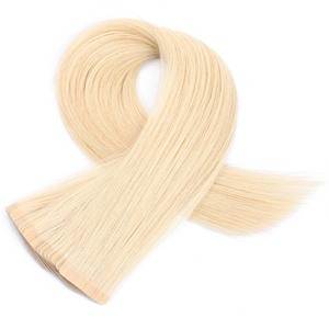 Extensions de cheveux naturels à bandes adhésives en gros, Extensions à bandes adhésives 100% cheveux humains Remy sans couture - Product Image 2