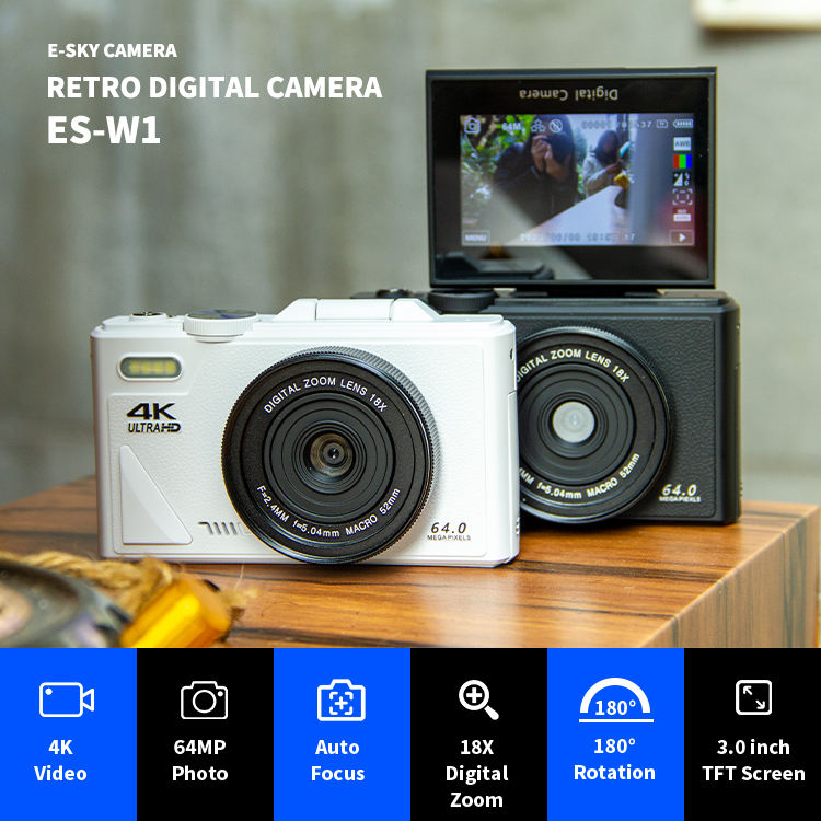 4K Video Cameras 4k Professional Digital - Retro Camcorder