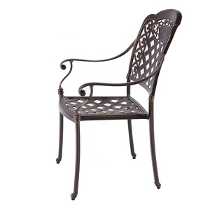 Ensemble <span class=keywords><strong>de</strong></span> meubles <span class=keywords><strong>de</strong></span> jardin à prix avantageux, table ronde en aluminium coulé et chaises pour terrasse, <span class=keywords><strong>balcon</strong></span>, villa, hôtel - Product Image 4