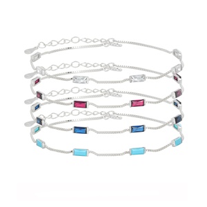 Hot Bán 925 Sterling Bạc Vòng Đeo Tay Tối Giản Ins Phong Cách Trang Sức Thanh Lịch Cho Phụ Nữ Sang Trọng Thiết Kế Sang Trọng - Product Image 2