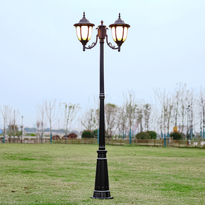 Solar Lighting Garden European Style Waterproof IP65 Garden <strong>Light</strong> Pole <strong>Vintage</strong> Outdoor LED Lamp Post 2.5m -5m - Product Image 5