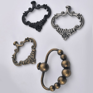 Furniture Handle Zinc Alloy Novelty Shape Cabinet <b>Drawer</b> Pull Antique Bronze Black <b>Silver</b> Durable Traditional Style - Product Image 4