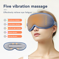 Masque de sommeil 3D sans fil, massage oculaire chauffant pour la maison et les voyages, rechargeable, compresse chaude pour les yeux secs, fatigue oculaire, relaxation confortable