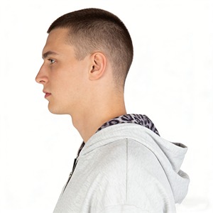 Sudadera con capucha para hombre, personalizada, de bajo costo, de algodón, felpa francesa y forro polar, con cremallera y bloques de color de leopardo, ropa para hombre. - Product Image 6