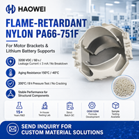 Nylon PA66-751F modifié ignifuge, matériau spécial avec couleur personnalisée pour moteurs et batteries