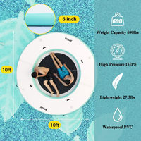 Quai flottant rond personnalisé plate-forme stable radeau flotteurs de piscine pour adultes gonflable et loisirs barre de plate-forme flottante