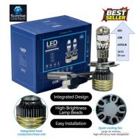 Phares LED de voiture SunRise A80 H1 12V 60W 6000LM 6500K IP67 Étanche Nouvelle Haute Luminosité Plug & Play Adaptation Universelle