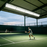 Lámpara LED Lineal para Tenis de 150W, Ajustable a 90 Grados, 4 pies, con Garantía de 3 Años, Clasificación IP65, Luz de Día de 6000K, para Estadios Deportivos