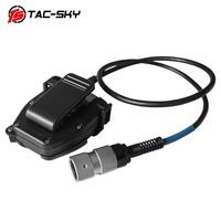 TS TAC-SKY Headset taktis adaptor PTT 6Pin PTT untuk AN /PRC 152 148 casing Dummy Walkie-Talkie Virtual Case aksesoris taktis