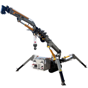 Tragbarer Minikran Spinnenkran Baustellen-Raupenkran mit Kernkomponenten <span class=keywords><strong>Motor</strong></span> Pumpe Getriebe <span class=keywords><strong>Mini</strong></span>-Fahr- und Hebekran - Product Image 5