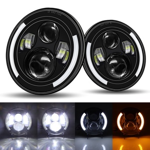 Promotion : Phares de moto à LED 7 pouces avec système d'éclairage automatique Angel Eye et clignotants ambre - Product Image 5