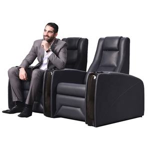 वीआईपी सिनेमा बैठने की लक्जरी झुकनेवाला सोफे मिनी शीर्ष अनाज चमड़े आधुनिक सोफे - Product Image 1