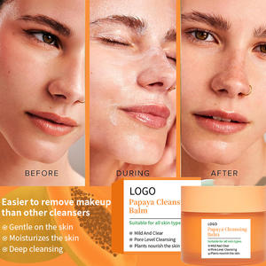 Custom Oem Natural Gentle Skincare <b>Cream</b> Papaya Balm Deep Cleansing Makeup Remove Balm - Product Image 4