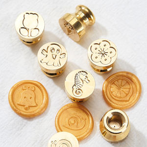 Sceau de cire personnalisé avec logo, mini 15 mm 1,5 cm, motif floral tulipe mignon - Product Image 4