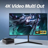 Mini PC NUC Intel I5 12450H Generasi ke-12, RAM 16GB DDR4, SSD NVME 512GB, Dual RAM, 4K 2 Layar, Komputer Mini untuk Bisnis, Win11pro