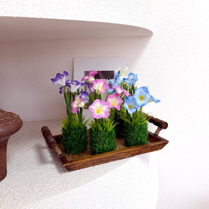 Planta Artificial de Gloría de la Mañana en Maceta, 10cm-30cm de Altura, Simulación Realista, Decoración de Escritorio para Interiores, Vegetación - Product Image 3
