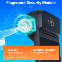 Terminal de Pago POS Portátil con Android 12, Impresora Térmica de 58 mm, Escáner de Códigos de Barras 2D y Reconocimiento de Huellas Dactilares de Alta Calidad