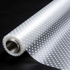 Пленка для окон Astrum White Dot Gradient |   Декоративная пленка для стекла с рисунком в горошек |   Элегантная солнцезащитная пленка для офисных перегородок - Product Image 1