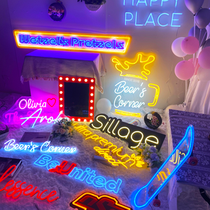 Pled Nhà Máy Biểu Tượng Tùy Chỉnh 3D Neon Dấu Hiệu Thiết Kế Miễn Phí Bán Cho Phòng Ngủ Sinh Nhật Đảng Nhà Màu Đỏ LED Ánh Sáng Cho Các Công Ty Công Viên Trường Học - Product Image 2