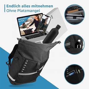 Bolsa de lona de PVC para bicicleta, venta al por mayor, asiento trasero, 600D, para ciclismo, mochila 4 en 1, para comestibles, turismo - Product Image 3