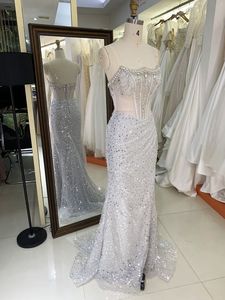 最新定制水晶珠饰舞会礼服2025奢华优雅亮片复古女装 - Product Image 3