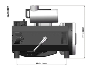 Sistema Híbrido de Aceite y Electricidad F6000H para Aviación, UAV, Generador Extensor de Rango Aéreo de Gasolina y Electricidad, Dron de Protección de Cultivos y Topografía - Product Image 6