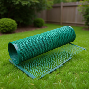 Valla de malla de alambre de acero con marco de plástico, fácil de montar, para patios, cercas, enrejados y puertas - Product Image 2