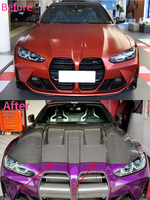 Capot en fibre de carbone sèche style ALPHA-N pour BMW M3 G80 M4 G82, pièces de modification de carrosserie