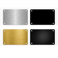 Plaques nominatives vierges en métal personnalisées pour le personnel de magasin, gravées sur mesure, en acier inoxydable/cuivre/laiton/aluminium, vente en gros